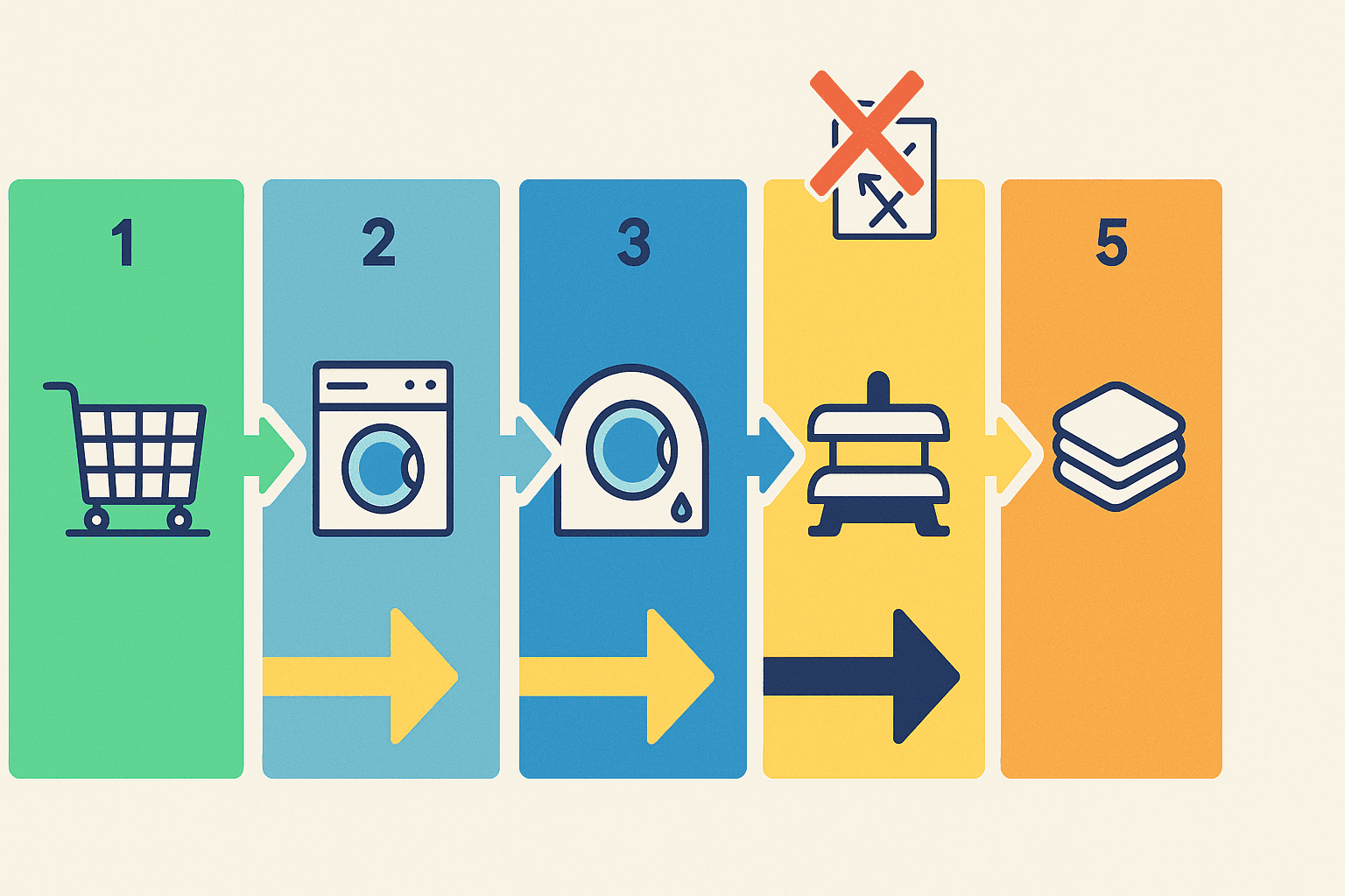 flujo | Advance | Equipamiento de Hostelería Checklist para montar una lavandería industrial flujo