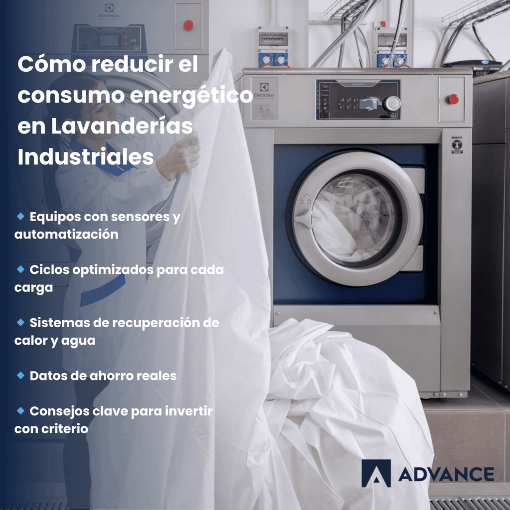 reducir consumo energetico en lavanderias industriales | Advance | Equipamiento de Hostelería reducir consumo energético en lavanderías industriales