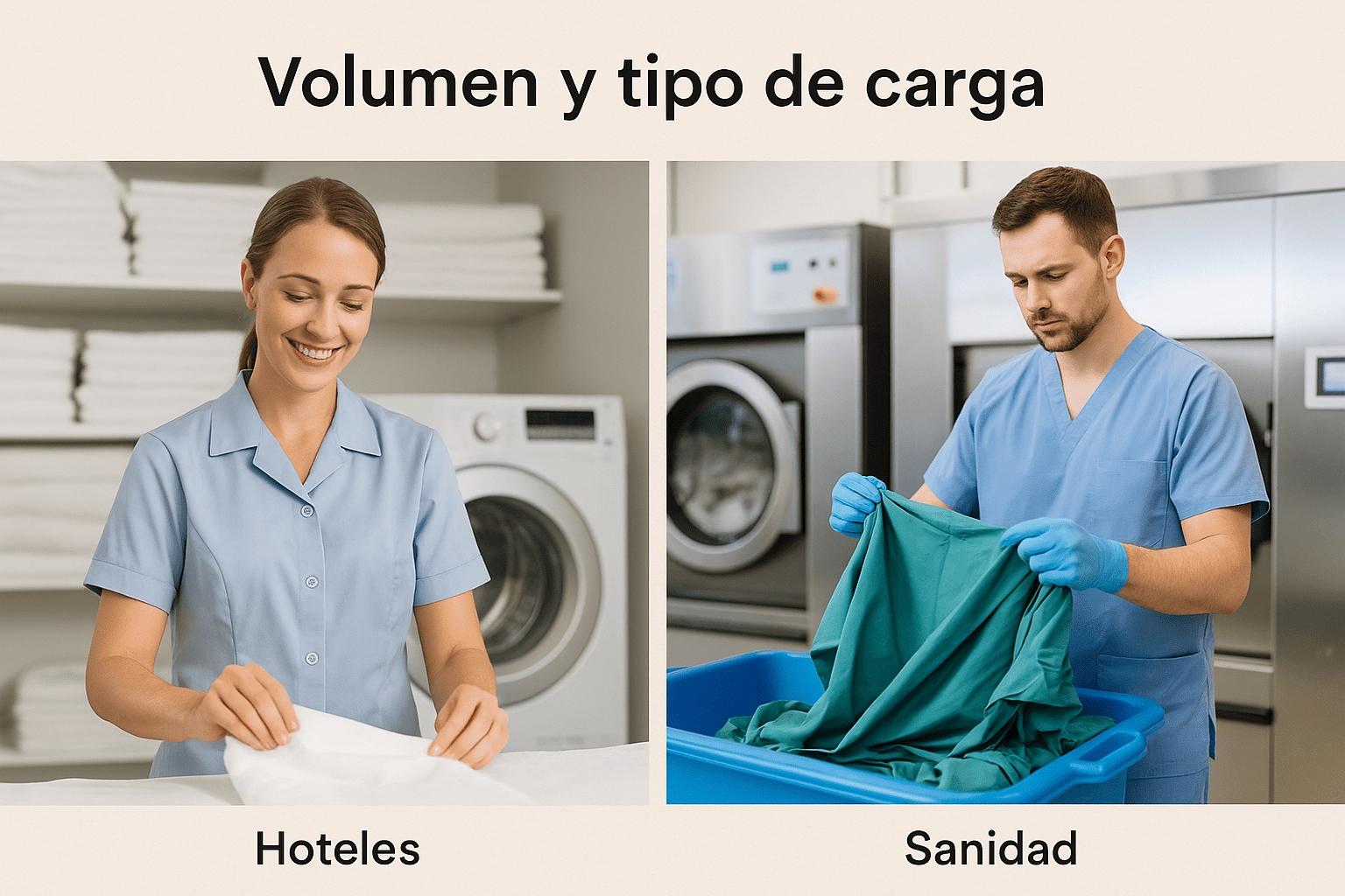 Lavandería Profesional Volumen de carga